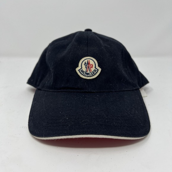 Moncler Other - Classic Moncler Blue Red Adjustable Baseball Cap Luxury Casual Designer Hat Cap